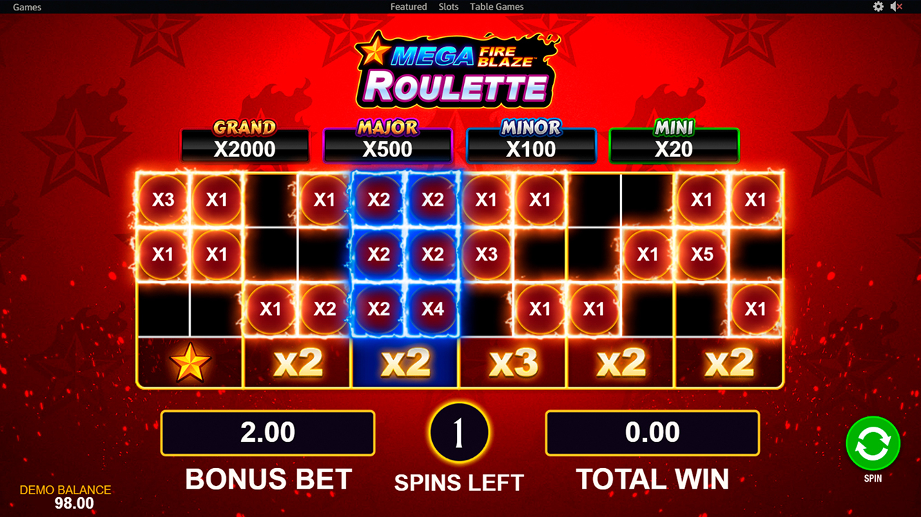 Mega Fire Blaze Rulet Bonus Oyunu